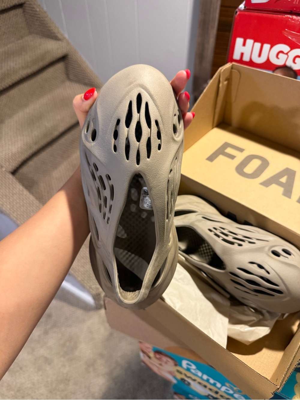 Foam Slip-On Clog in Light Gray